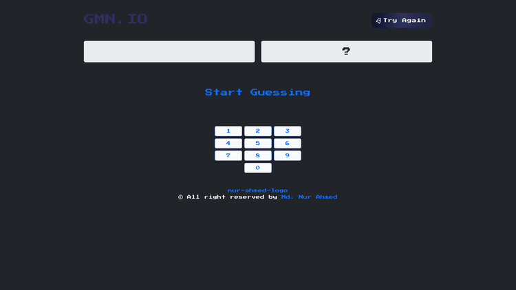 Number Guessing | Game